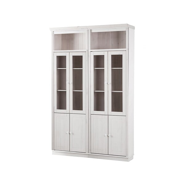 Balta priedes masīvkoka vitrīna 148x223 cm Anita – Støraa-image-2