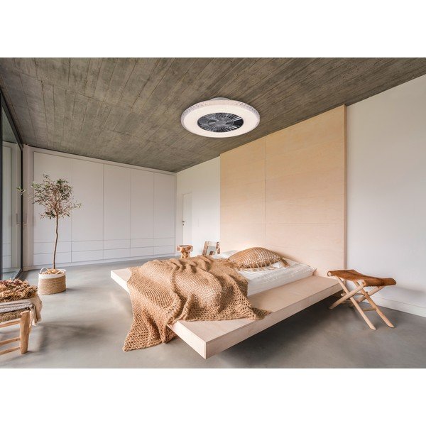 Sudraba krāsas LED griestu lampa Harstad – Reality-image-2
