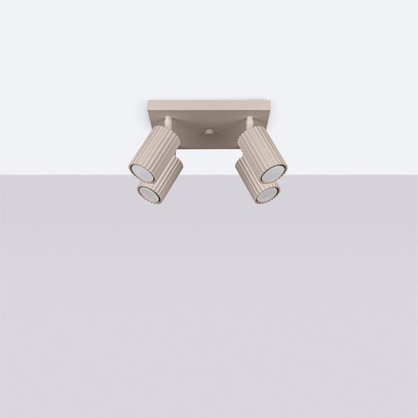 Pelēkbrūna metāla prožektora tipa lampa ø 6,5 cm Gleam – Sollux-image-2