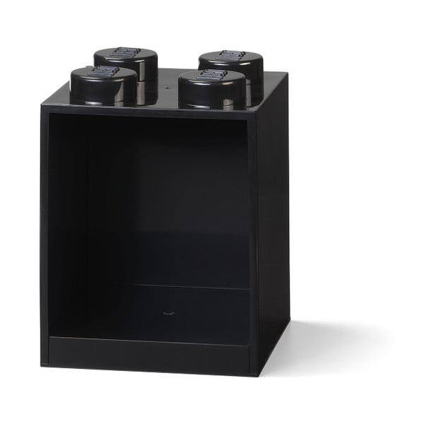 Bērnu melnais sienas plaukts Brick 4 - LEGO®-image-1
