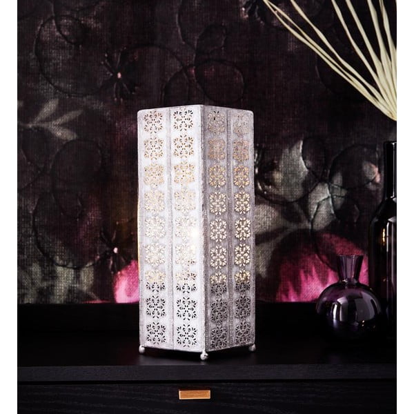 Pelēka galda lampa Markslöjd Agra, augstums 33,5 cm-image-2