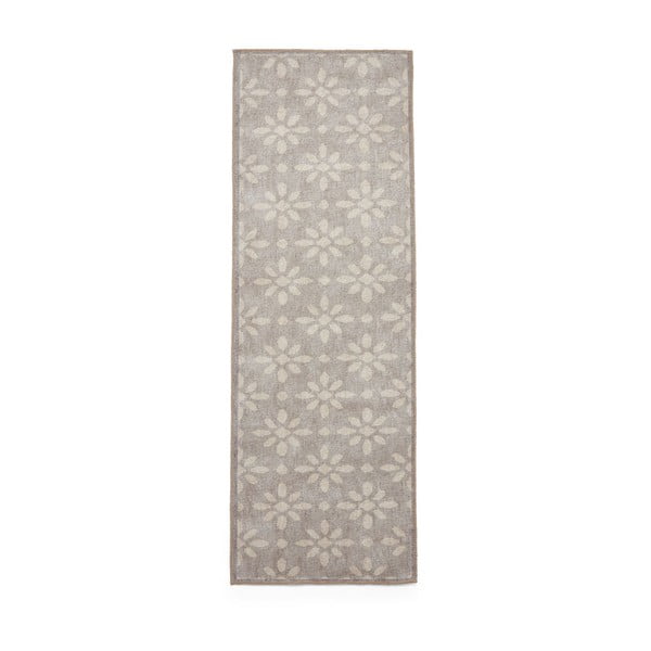 Gaiši pelēks mazgājams celiņa paklājs 61x170 cm Coral Light Grey – Think Rugs