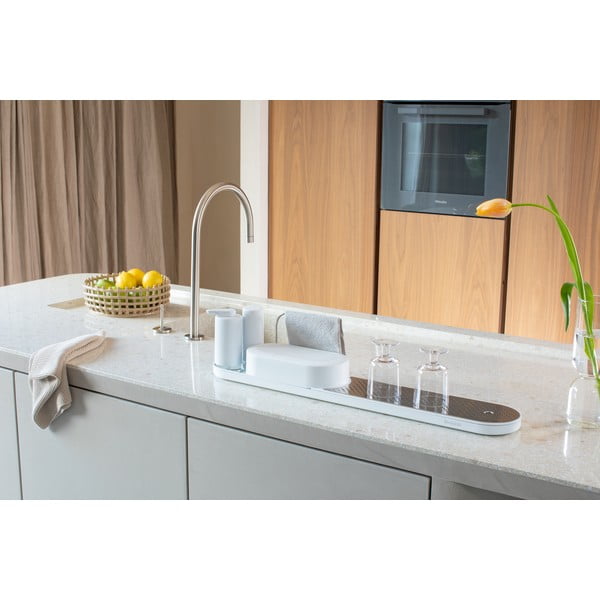 Balts plastmasas mazgāšanas līdzekļu turētājs SinkStyle – Brabantia-image-1