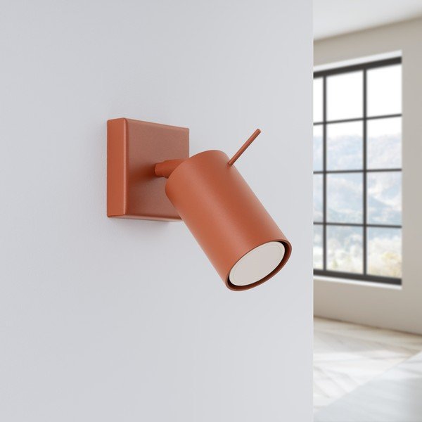 Ķieģeļu sarkana prožektora tipa lampa 8x16 cm Etna – Sollux-image-2