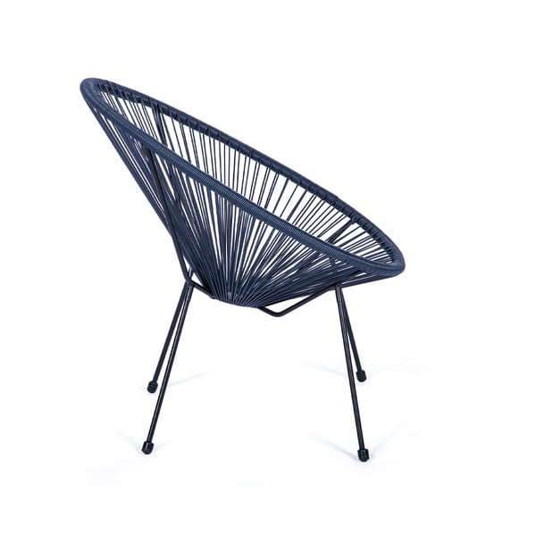 Zils dārza krēsls no mākslīgās rotangpalmas Bonami Selection Avocado-image-2