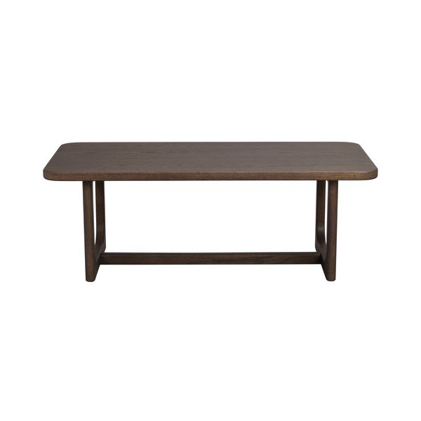 Tumša dabīga toņa žurnālgaldiņš ar ozolkoka imitācijas galda virsmu 50x103 cm Driscoll – Rowico-image-4
