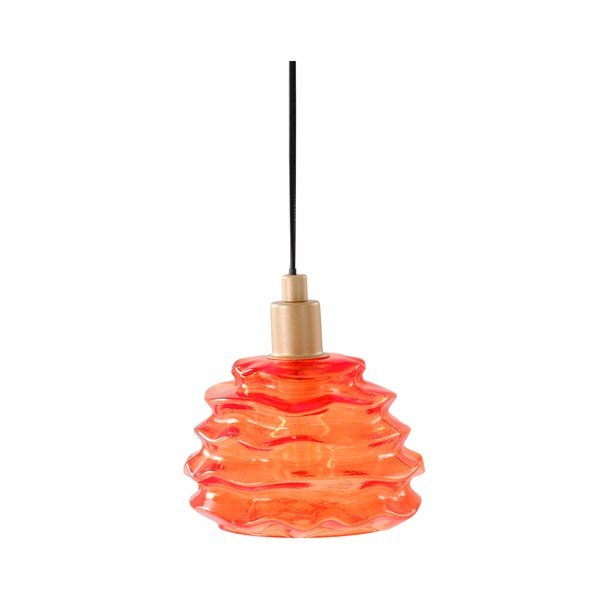 Oranža stikla piekaramā lampa ø 15 cm Fall – Jotex