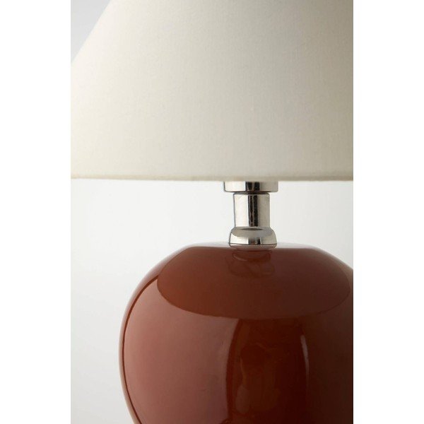 Brūna/krēmkrāsas keramikas galda lampa (augstums 29 cm) Karamell – Jotex-image-4
