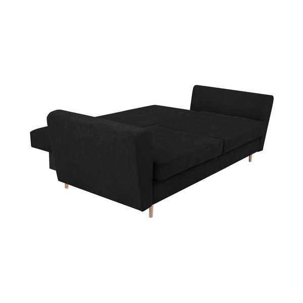 Melns trīsvietīgs dīvāns ar glabāšanas vietu Cosmopolitan Design Grenoble-image-4