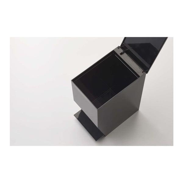 Melna plastmasas atkritumu tvertne ar pedāli 3,9 l Tower – YAMAZAKI-image-2