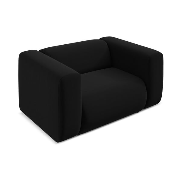 Melns samta atpūtas krēsls Ekahi – Makamii-image-3