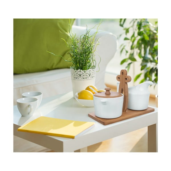 Porcelāna cukurtrauks un piena krūze Whiteline – Orion-image-1