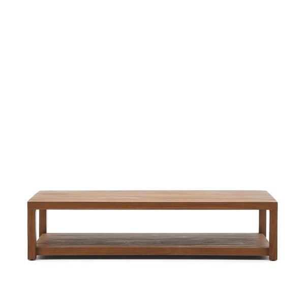 Dabīga toņa tīkkoka masīvkoka žurnālgaldiņš 70x150 cm Sashi – Kave Home-image-2