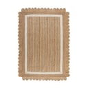 Dabīga toņa/ziloņkaula krāsas ar rokām darināts džutas paklājs 120x170 cm Grace White – Flair Rugs