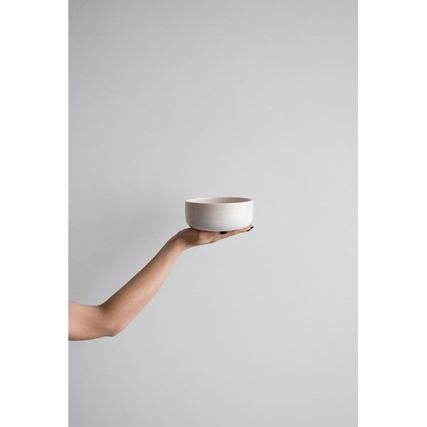 Rozā un baltā māla trauks ÅOOMI Dust, ø 15 cm-image-2