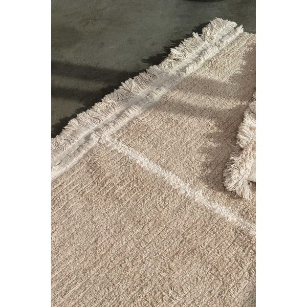 Bēšs kokvilnas celiņa paklājs 80x230 cm Duetto Sage – Lorena Canals-image-3