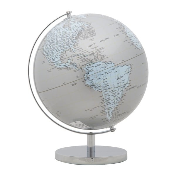 Dekoratīvais globuss Mauro Ferretti Mappamondo Silver, ⌀ 25 cm