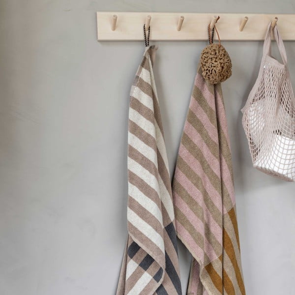 Zils/pelēks organiskās kokvilnas dvielis 50x90 cm Disorder – Mette Ditmer Denmark-image-2