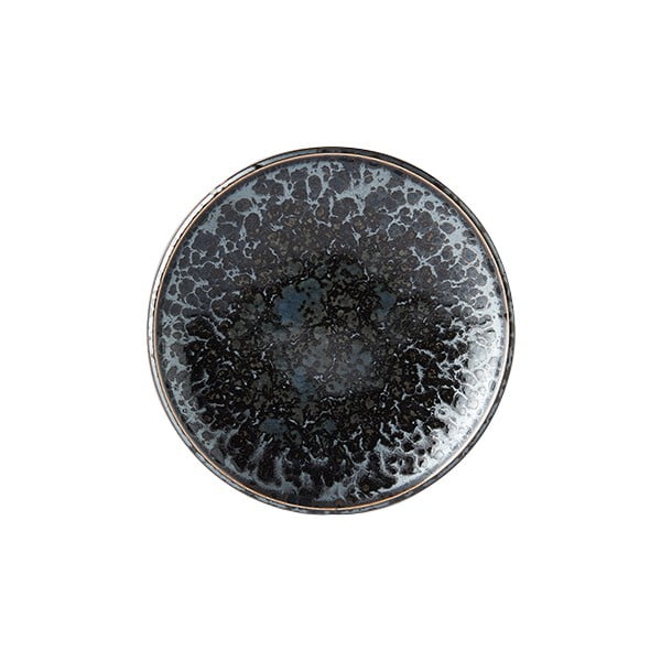 Melni pelēks keramikas šķīvis MIJ Pearl, ø 17 cm