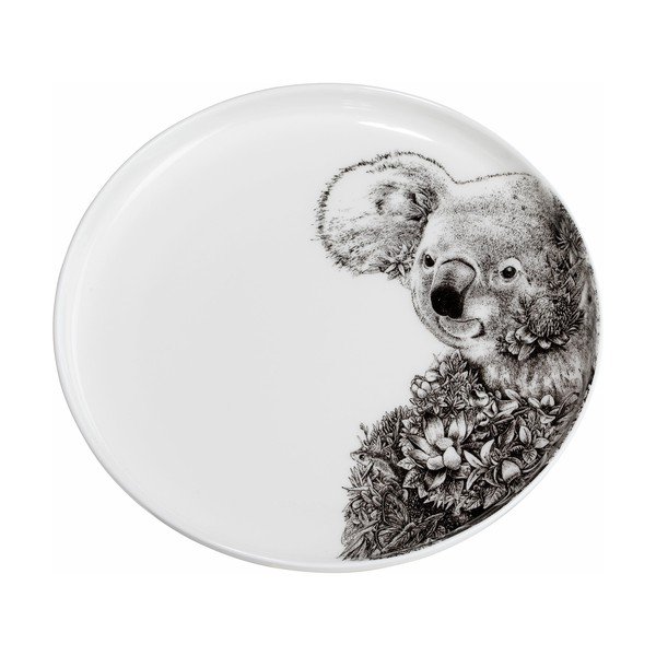 Balts porcelāna šķīvis Maxwell & Williams Marini Ferlazzo Koala, ø 20 cm
