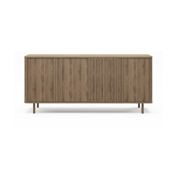 Dabīga toņa kumode ar ozolkoka imitāciju 180x80x40 cm Salma – Marckeric