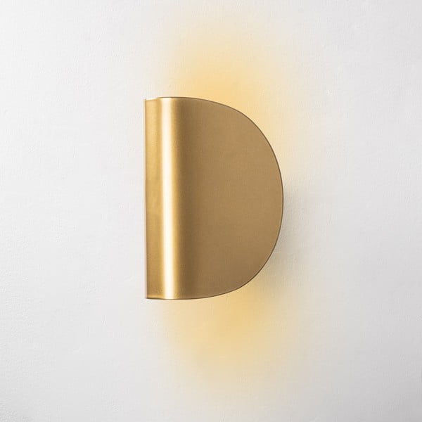 Zelta krāsas LED sienas lampa Heybe – Opviq lights-image-2