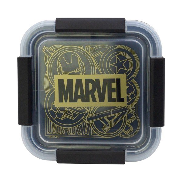 Melna plastmasas bērnu pusdienu kārba Marvel – STOR
