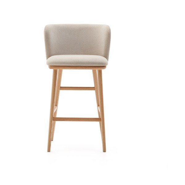 Bēšs bāra krēsls (sēdekļa augstums 65 cm) Ciselia – Kave Home-image-3
