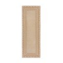 Dabīga toņa ar rokām darināts vilnas celiņa paklājs 80x230 cm Lois Scallop – Flair Rugs