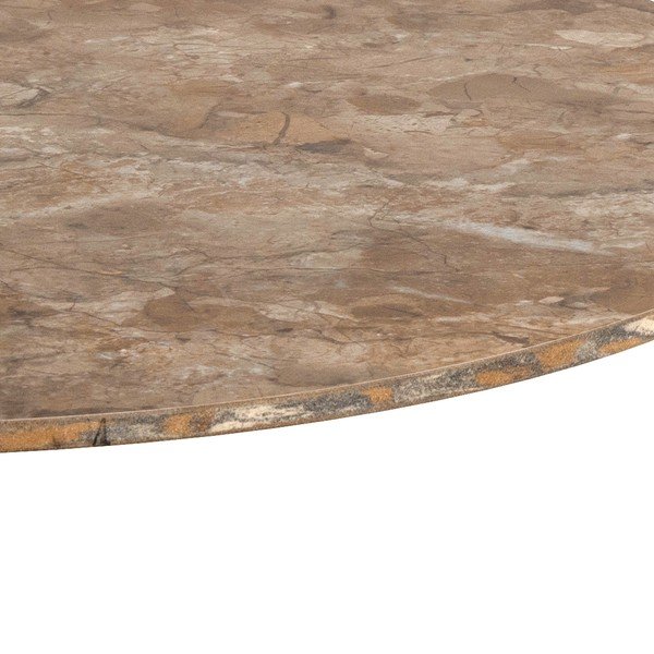 Brūns apaļš žurnālgaldiņš ar keramikas virsmu ø 60 cm Malta – Actona-image-4