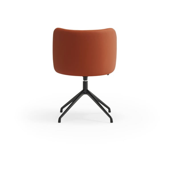 Oranžs polsterēts ēdamistabas krēsls Mogi – Teulat-image-4