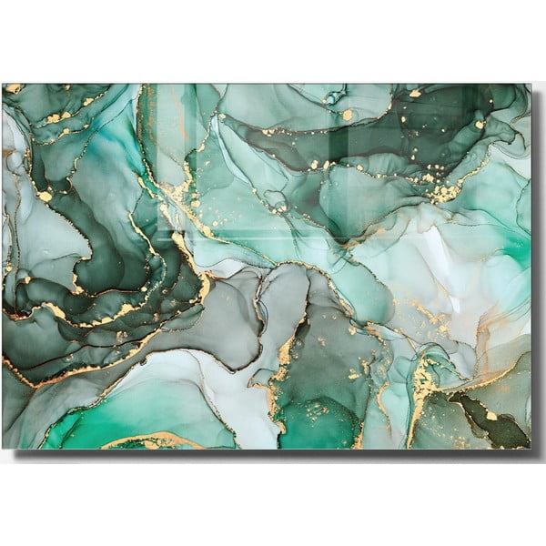 Stikla glezna 70x50 cm Turquoise – Wallity