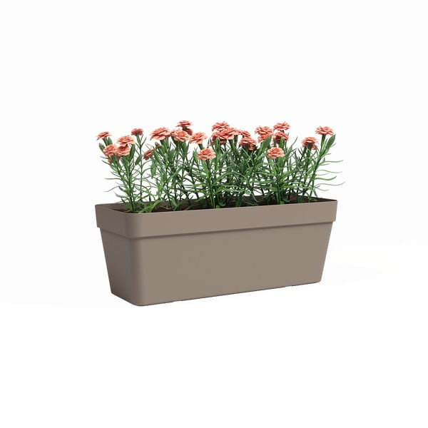 Pārstrādātas plastmasas pašlaistoša puķu kaste 50 cm Capri – Artevasi-image-1