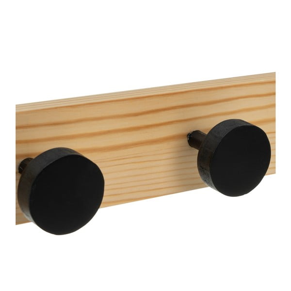 Melns/dabīga toņa priedes masīvkoka sienas pakaramais 40 cm Anillos – Casa Selección-image-2