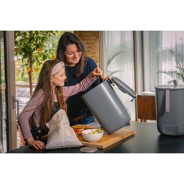 Pelēks konteiners kompostēšanai Plastia Bokashi-image-3