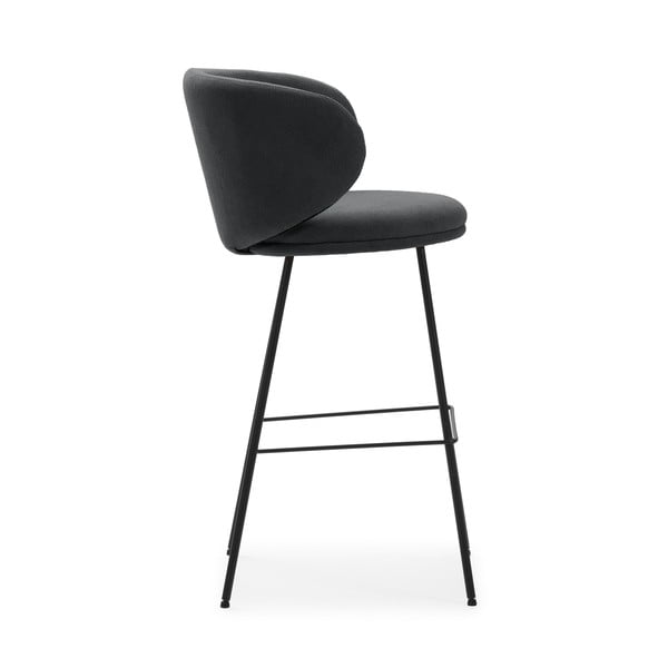 Tumši pelēki bāra krēsli (2 gab.) (sēdekļa augstums 65 cm) Rush – Marckeric-image-3