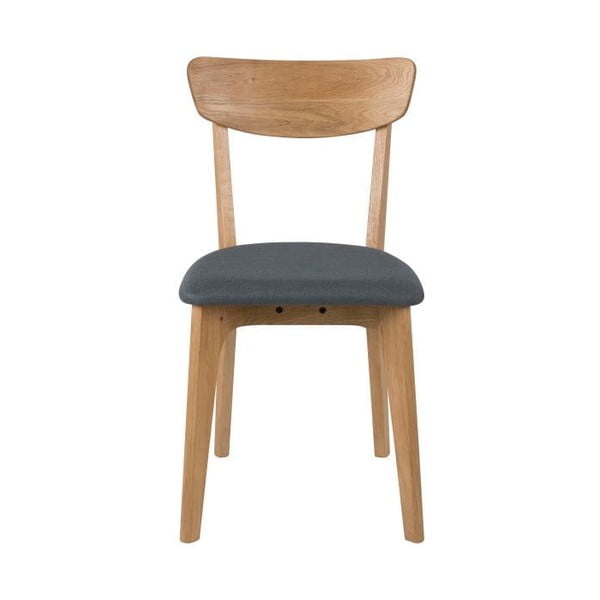 Pelēki/dabīga toņa polsterēti pusdienu krēsli (2 gab.) Taxi – Actona-image-2