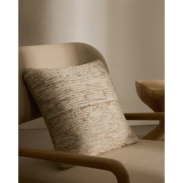 Spilvendrāna no vilnas maisījuma 45x45 cm Selise – Kave Home-image-1