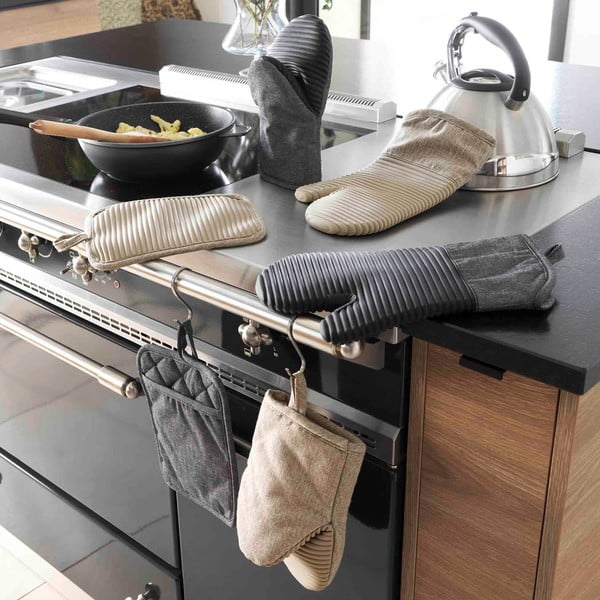 Silikona/jauktas šķiedras virtuves cimds Adam – douceur d'intérieur-image-1