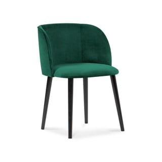 Tumši zaļš samta ēdamistabas krēsls Windsor & Co Sofas Aurora