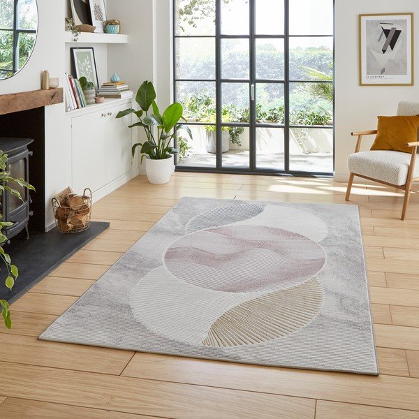 Gaiši zils/gaiši rozā paklājs 160x230 cm Creation – Think Rugs-image-1