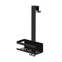 Melns nerūsējošā tērauda piekarināms vannas istabas plaukts Bribano – Wenko