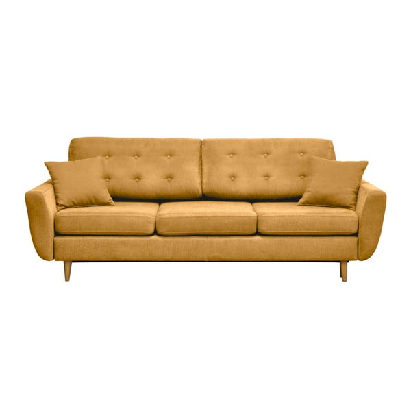 Sinepju dzeltena dīvānu gulta trīs personām Cosmopolitan design Barcelona