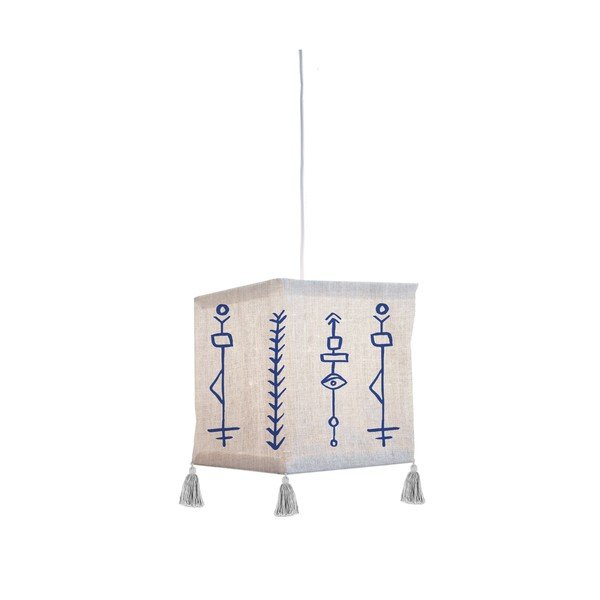 Tekstilmateriāla piekaramā lampa Madre Selva Juno