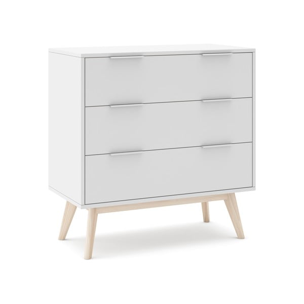 Balta zema kumode 80x83 cm Campus – Marckeric-image-2