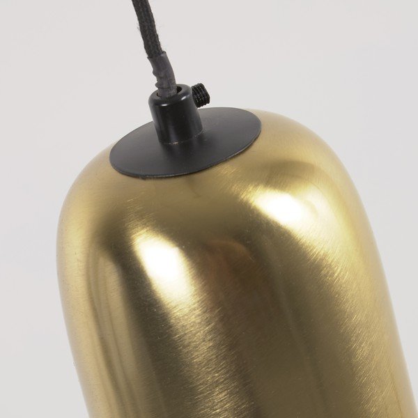 Griestu lampa ar metāla abažūru melnā/zelta krāsā ø 10,5 cm Eulogia – Kave Home-image-2