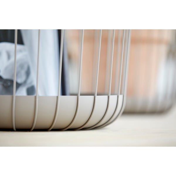 Pelēks metāla uzglabāšanas grozs Zone Inu, ø 30 cm-image-4