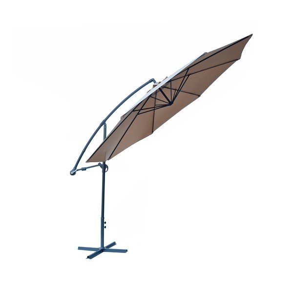 Bēšs saulessargs ø 350 cm – Rojaplast-image-3
