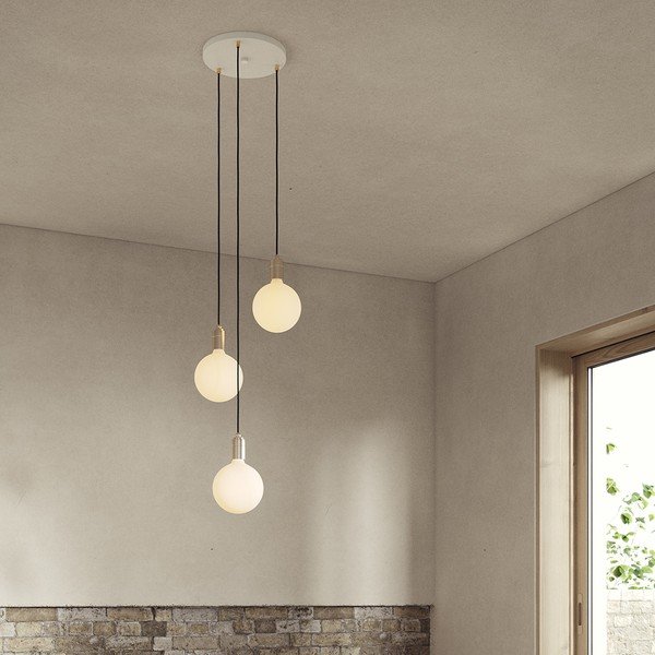 Bronzas krāsas piekaramā lampa ar regulējamu spilgtumu ø 25 cm Triple Pendant – tala-image-1