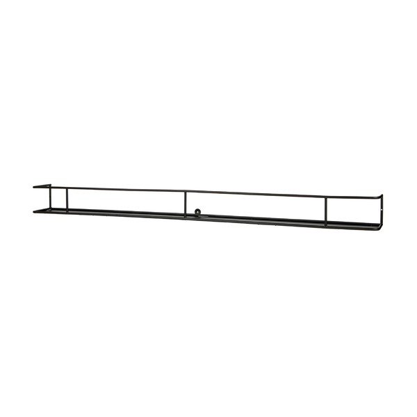 Melns sienas plaukts WOOOD Myrthe, garums 160 cm-image-1